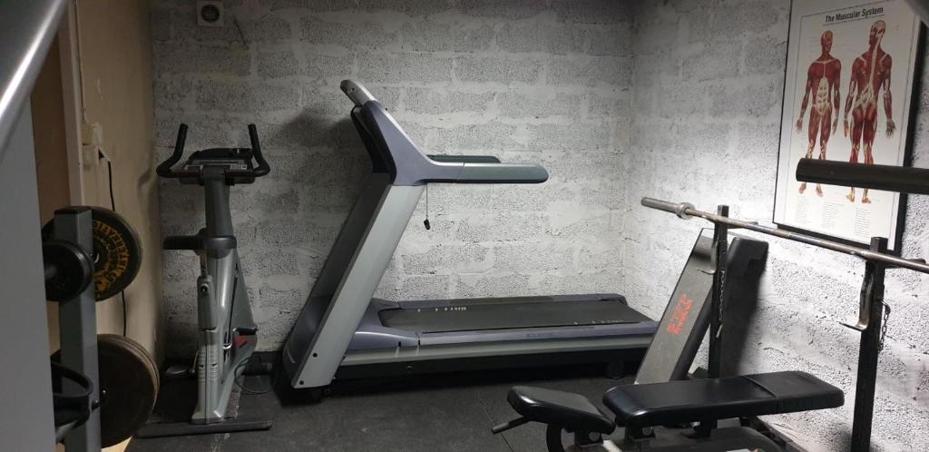 Fitness centrum a/nebo fitness zařízení v ubytování IzKaMaGe Hotel