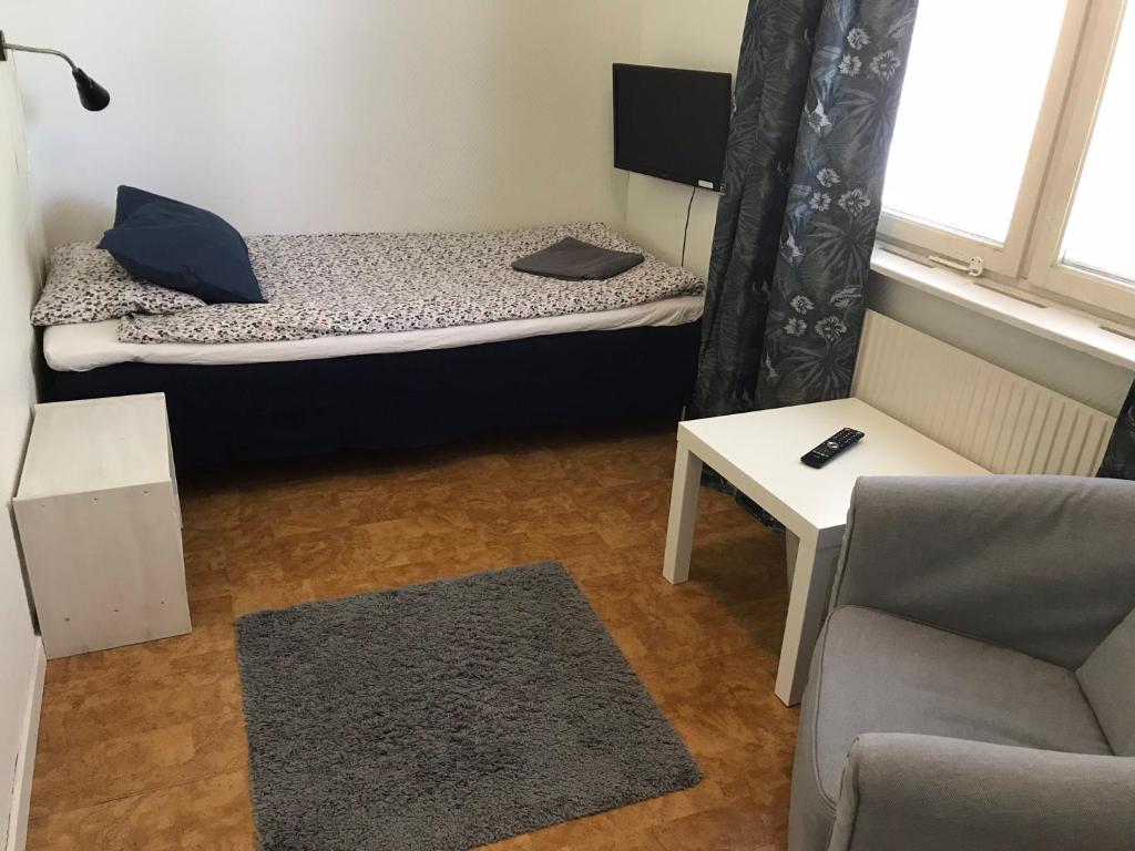 Postel nebo postele na pokoji v ubytování Gävle Bed & Breakfast