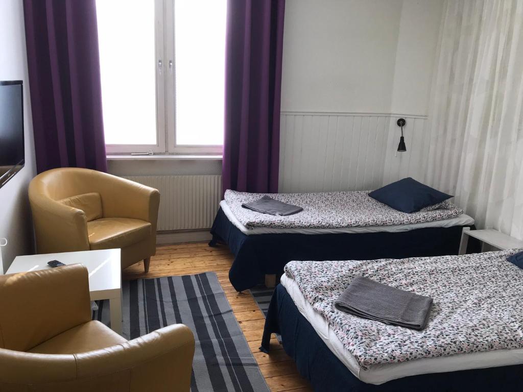 Postel nebo postele na pokoji v ubytování Gävle Bed & Breakfast