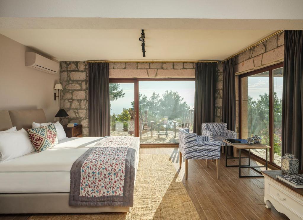 Simurg Inn - Chambre De Luxe Avec Terrasse Et Vue Sur La Mer