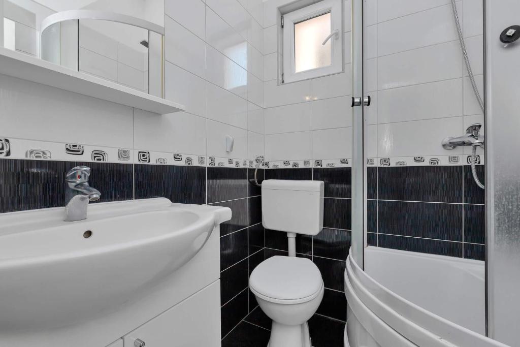 Koupelna v ubytování Apartments Vele