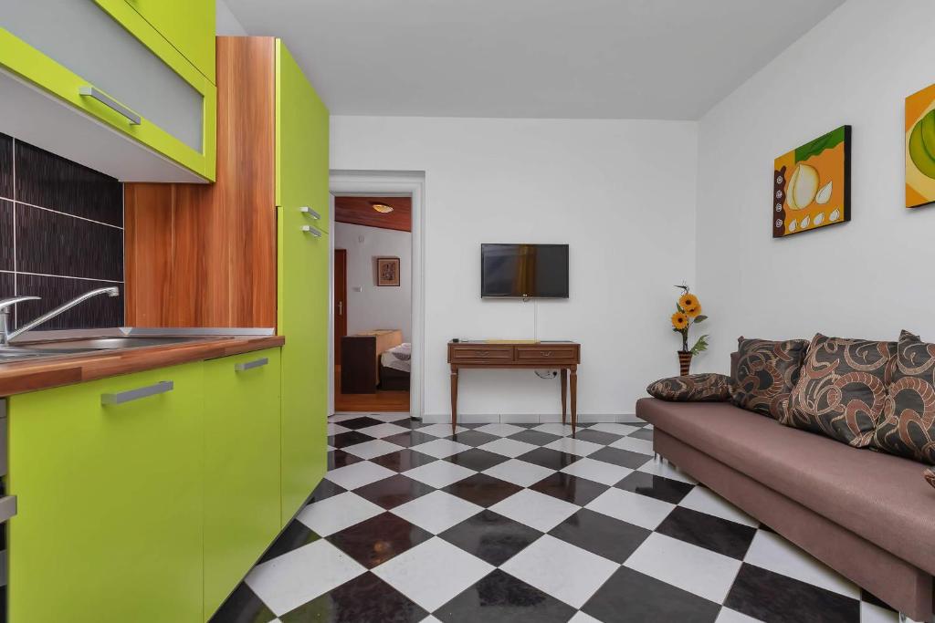 TV a/nebo společenská místnost v ubytování Apartments Vele