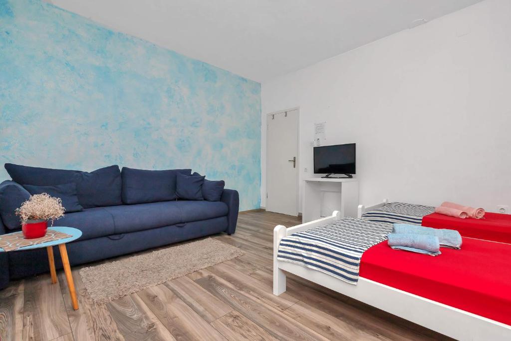 Postel nebo postele na pokoji v ubytování Apartments Vele