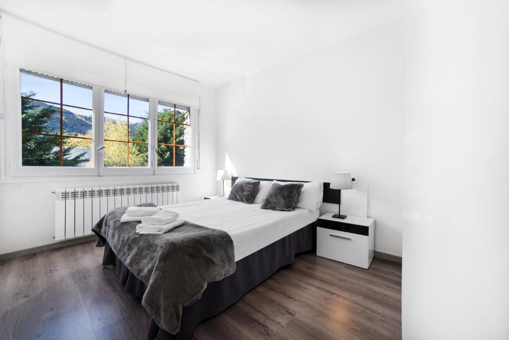 Postel nebo postele na pokoji v ubytování Apartaments Riu D'Incles
