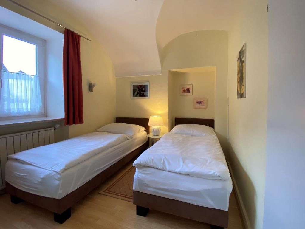 Postel nebo postele na pokoji v ubytování Haus Pleterski
