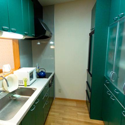 Kuchyň nebo kuchyňský kout v ubytování Guest house Third Place