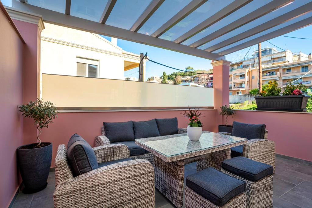 Posedenie v ubytovaní Villa Helxis