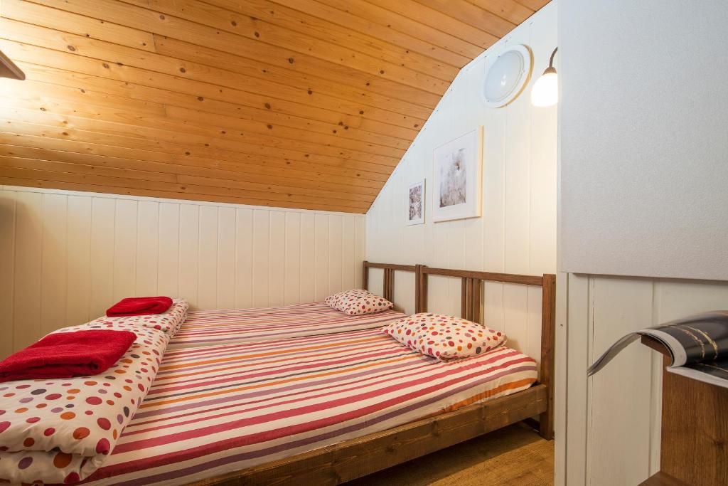 Postel nebo postele na pokoji v ubytování Chata Borik