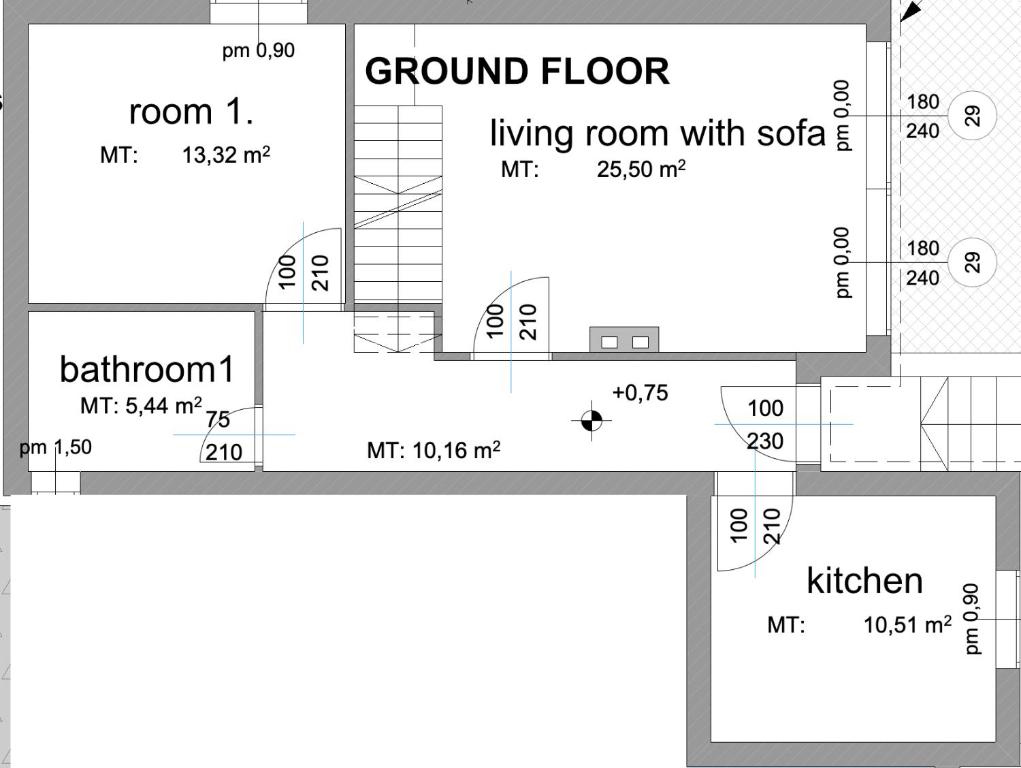 Plán poschodí v ubytovaní Pension Nest - Family Apartman