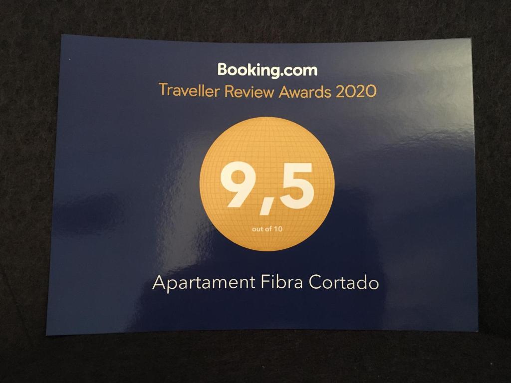Certifikát, ocenenie alebo iný dokument vystavený v ubytovaní Apartament Fibra Cortado
