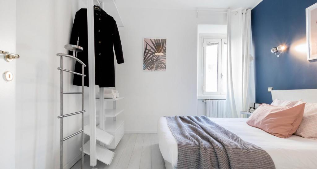 Posteľ alebo postele v izbe v ubytovaní JOIVY Vibrant Flat for 4 near parks, in Navigli