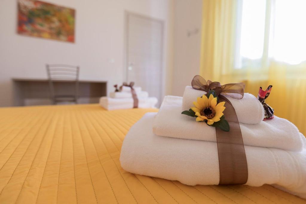 Posteľ alebo postele v izbe v ubytovaní B&B NONNO PEPPE