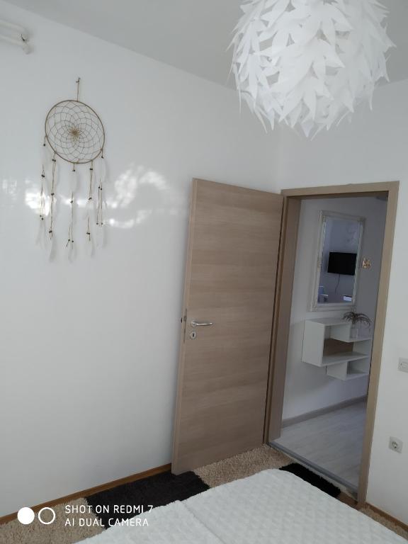 Postel nebo postele na pokoji v ubytování Apartma JERMAN - Cerknica