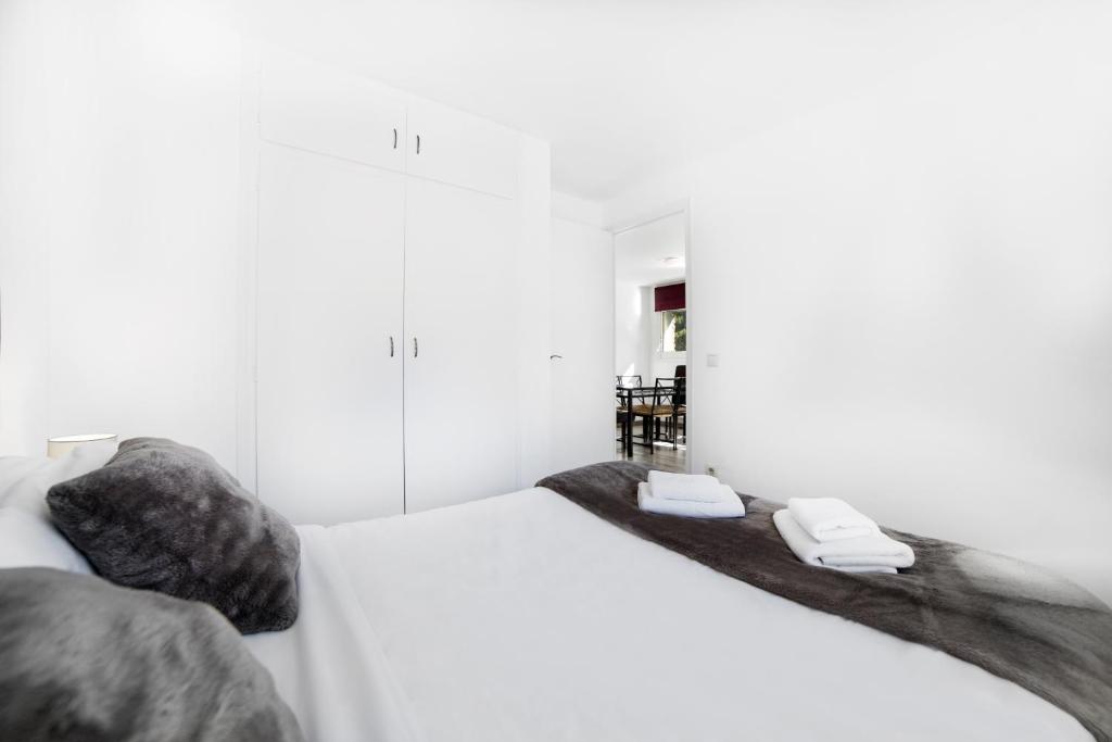 Postel nebo postele na pokoji v ubytování Apartaments Riu D'Incles