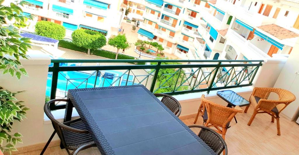 Balkón alebo terasa v ubytovaní Avenu Belgica Apartment