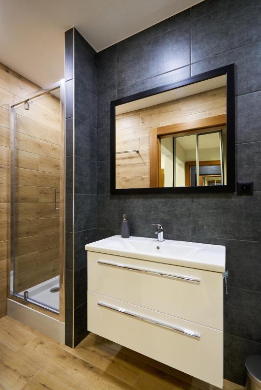 Koupelna v ubytování Prestige Apartamenty VINCI Centrum