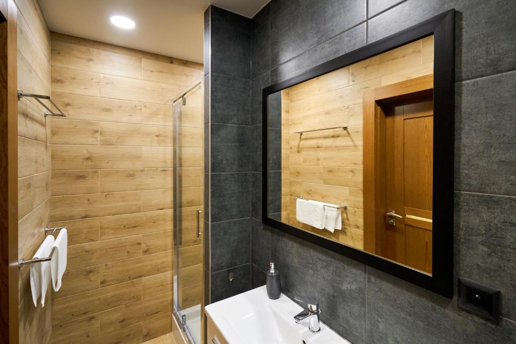 Koupelna v ubytování Prestige Apartamenty VINCI Centrum
