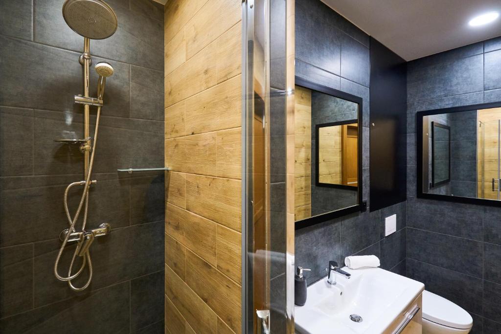 Koupelna v ubytování Prestige Apartamenty VINCI Centrum