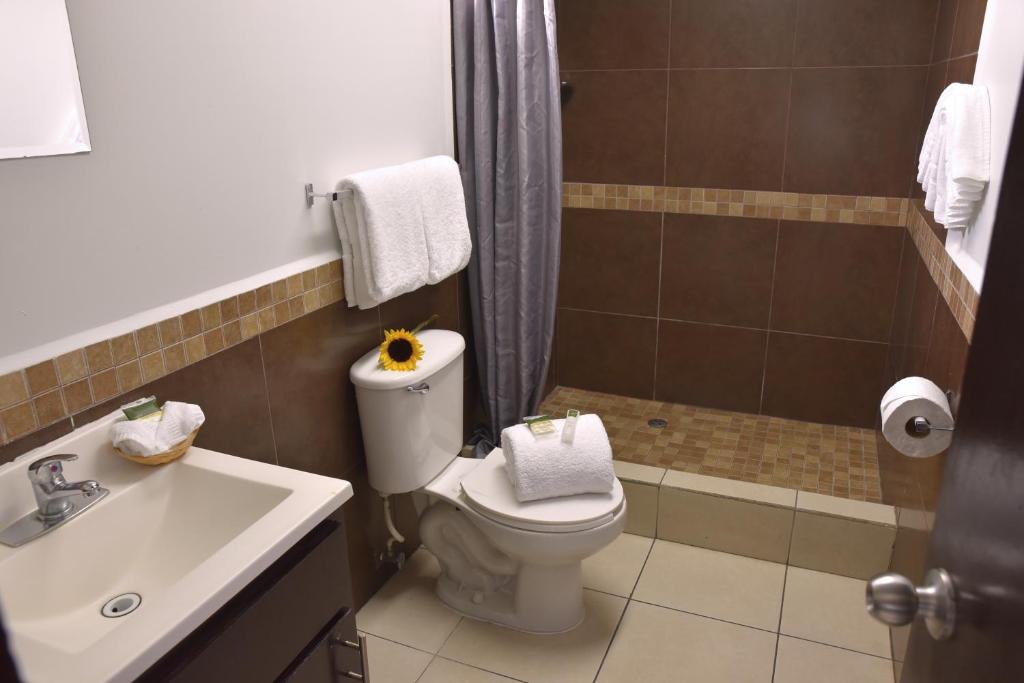 Koupelna v ubytování Baja Inn Hoteles La Mesa