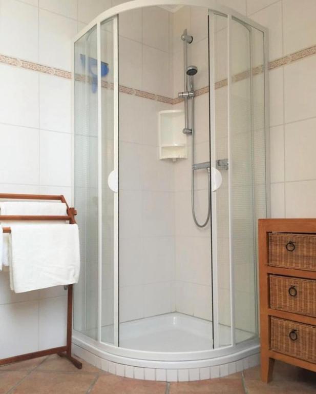 Koupelna v ubytování Ferienwohnung Nr. 1 - Südstrand