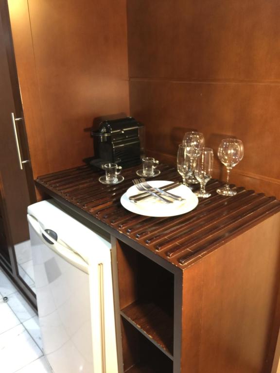 A kitchen or kitchenette at Hotel Grand Plaza Paulista