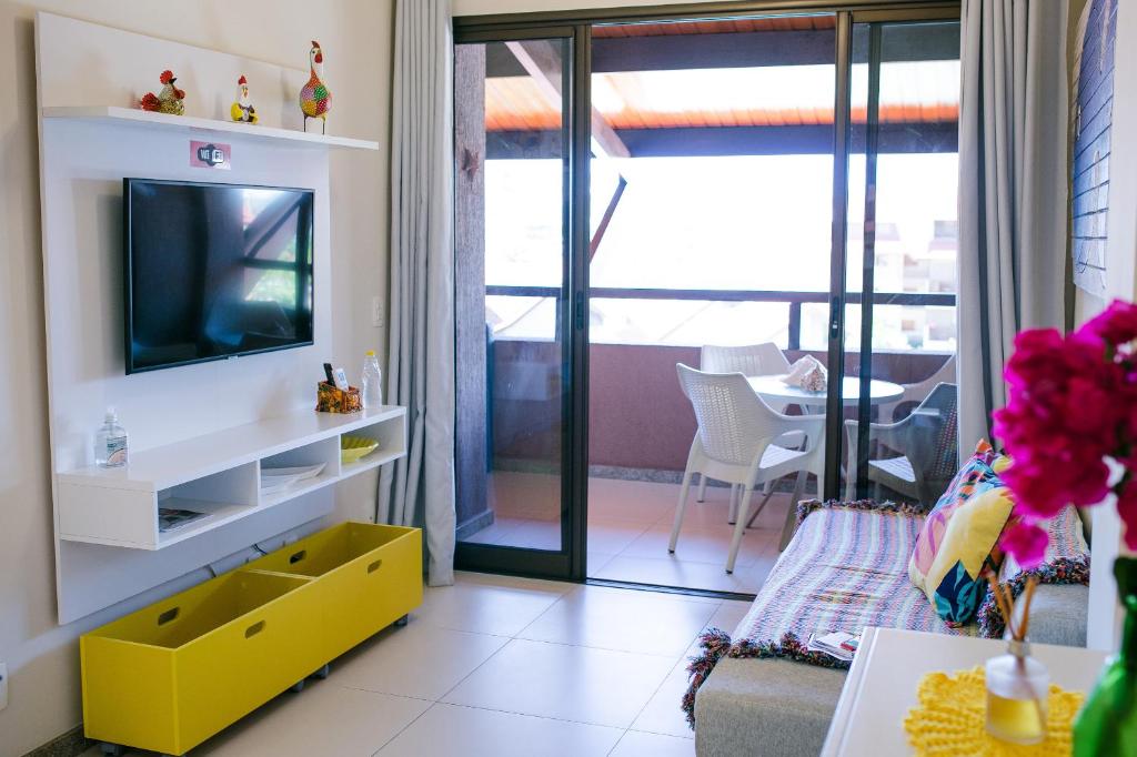  Flat pé na areia vista mar Oka Beach Muro Alto