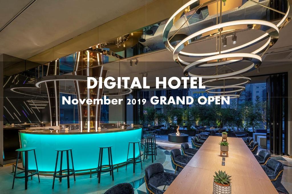 una rappresentazione dell'hotel digitale a novembre Grande apertura di slash kawasaki a Kawasaki