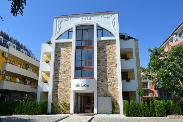a large building with a large window at SP Luxury Loft 28 in Ravda