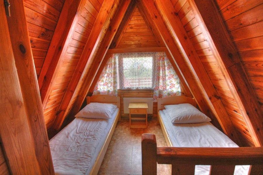 Postel nebo postele na pokoji v ubytování Pod Starym Groniem