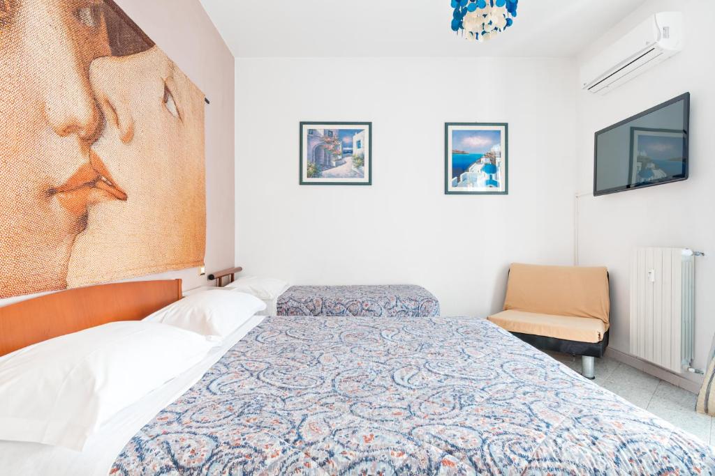 Postel nebo postele na pokoji v ubytování Lia Rooms 2