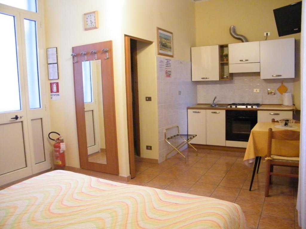Kuchyň nebo kuchyňský kout v ubytování Hotel Alba Torino centro