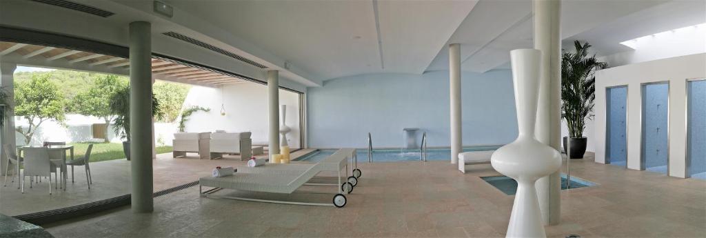 Fitness centrum a/nebo fitness zařízení v ubytování Hotel Rural & Spa Can Curreu