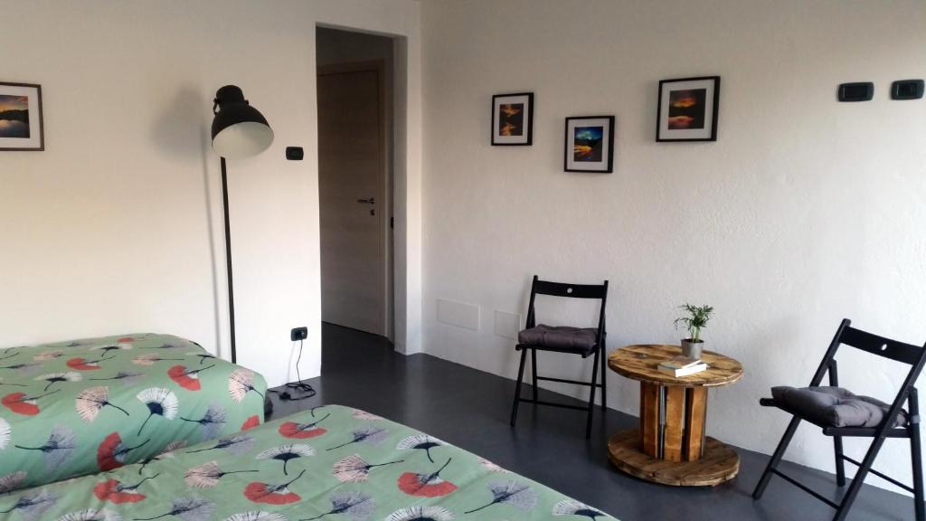 Postel nebo postele na pokoji v ubytování B&B Val Valerna
