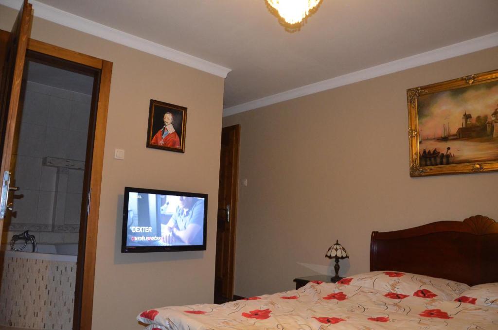 Postel nebo postele na pokoji v ubytování Palatín