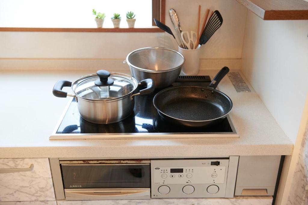 Kuchyň nebo kuchyňský kout v ubytování Awaji Portside Holiday Home CHOUTA - BBQ OK! - Self Check-In Only