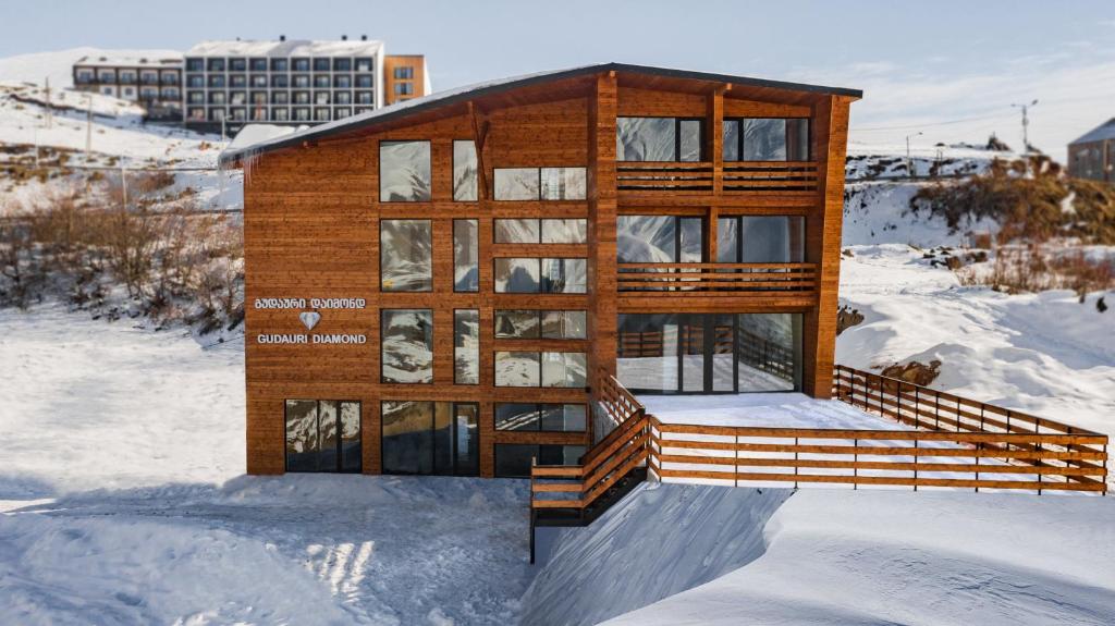 a rendering of a house in the snow at Gudauri Diamond in Gudauri