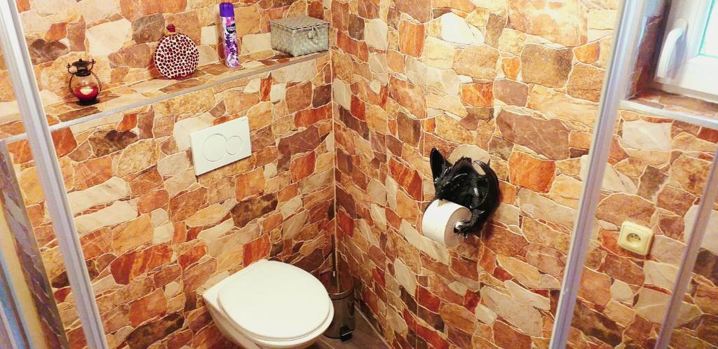 Koupelna v ubytování Apartmán Dračí údolí