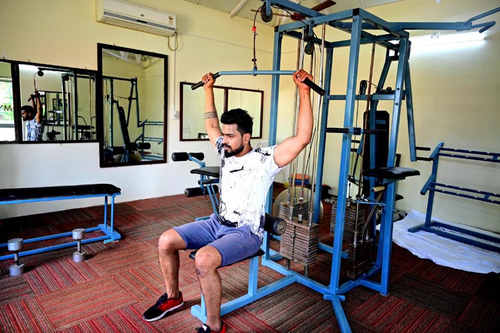 Fitness centrum a/nebo fitness zařízení v ubytování Toshali Sands Puri