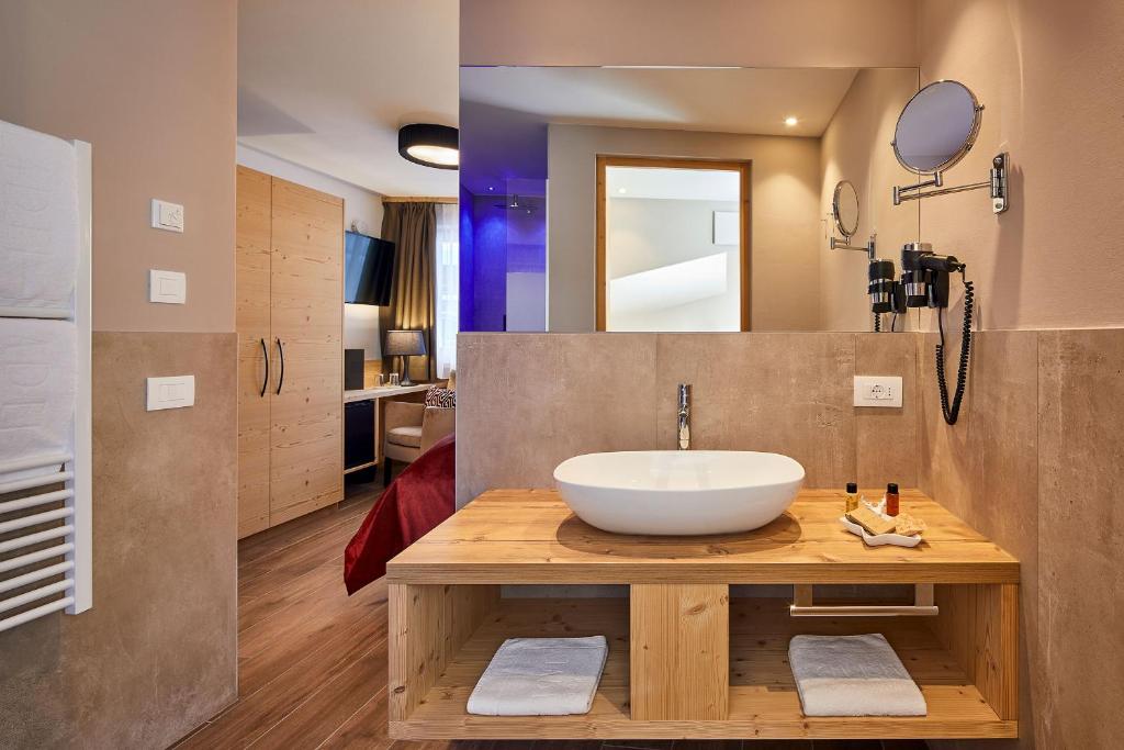 Koupelna v ubytování Hotel Tabladel