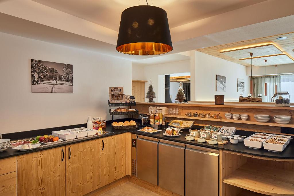 Kuchyň nebo kuchyňský kout v ubytování Hotel Tabladel