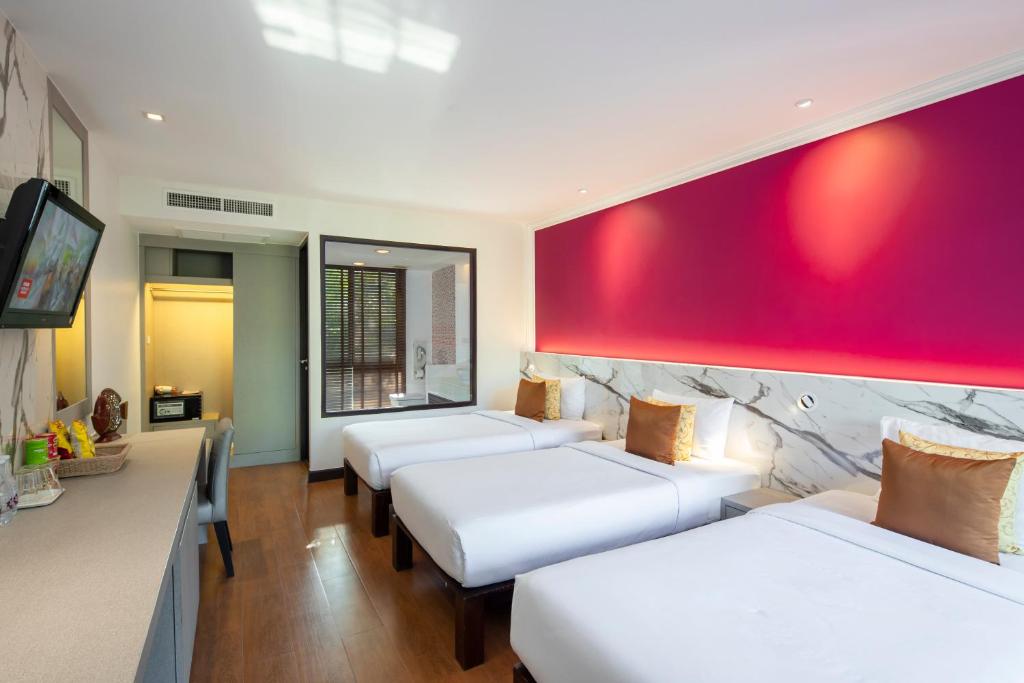 TV a/nebo společenská místnost v ubytování Samed Pavilion Resort