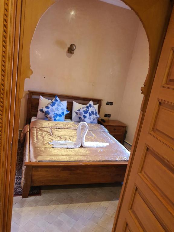 Postel nebo postele na pokoji v ubytování Riad Zaki