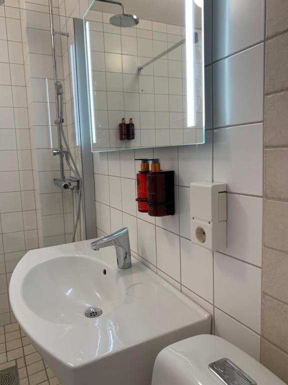 Koupelna v ubytování Hotell Iföhus