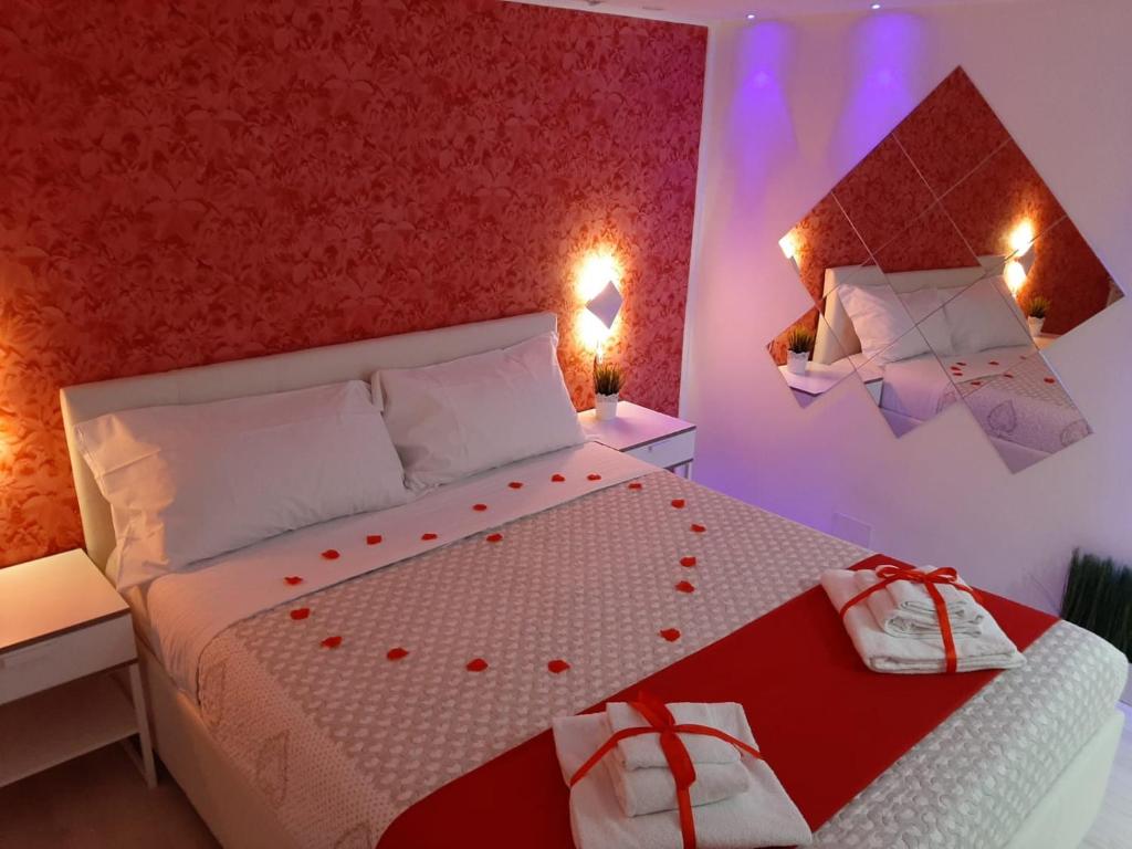 Postel nebo postele na pokoji v ubytování Red House