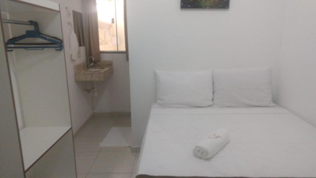 Postel nebo postele na pokoji v ubytování Hotel Alelos - Ituaçu Bahia