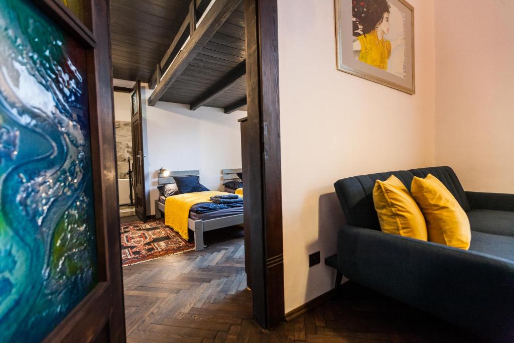 Posedenie v ubytovaní Stylish Apartment in Krakow Old Town