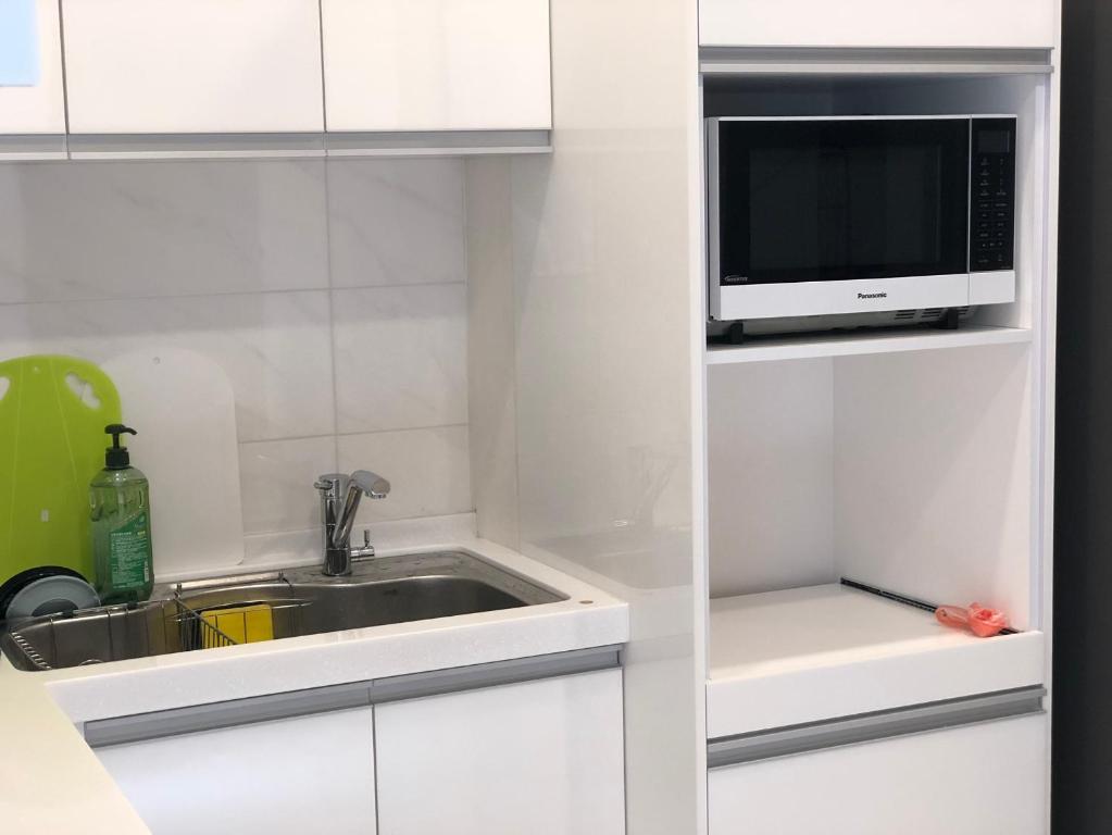 Kuchyň nebo kuchyňský kout v ubytování Chiang Mi No.1 B&B
