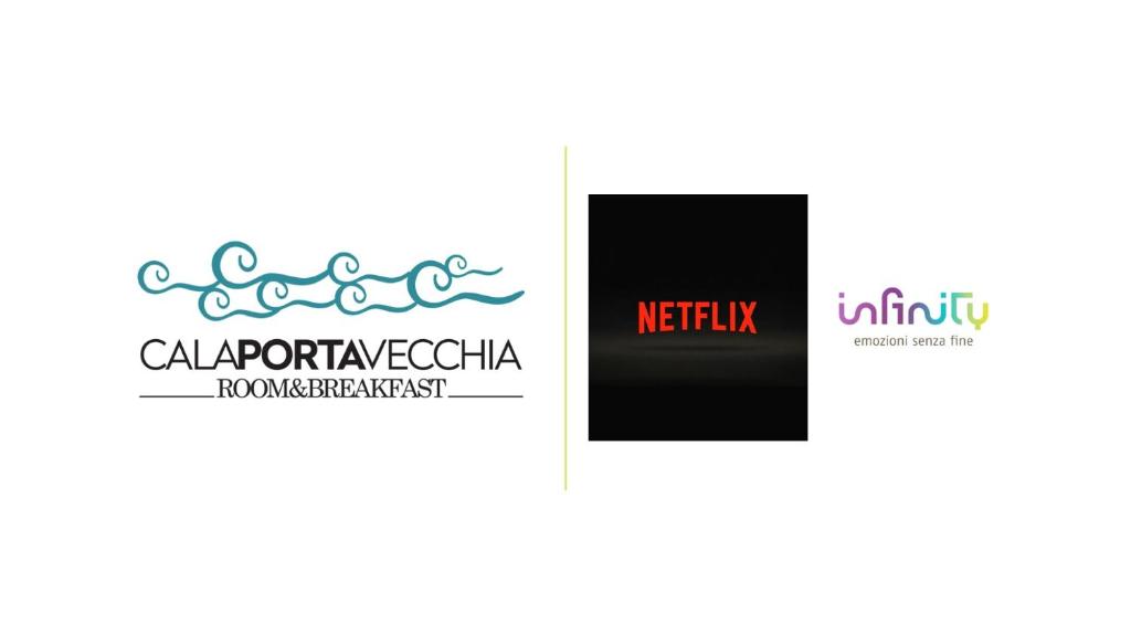 a logo for a new tv station in the netherlands at Cala Portavecchia in Monopoli