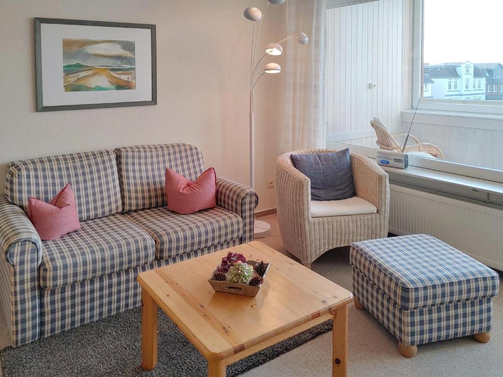 Posezení v ubytování Ferienwohnung *Hafenblick*