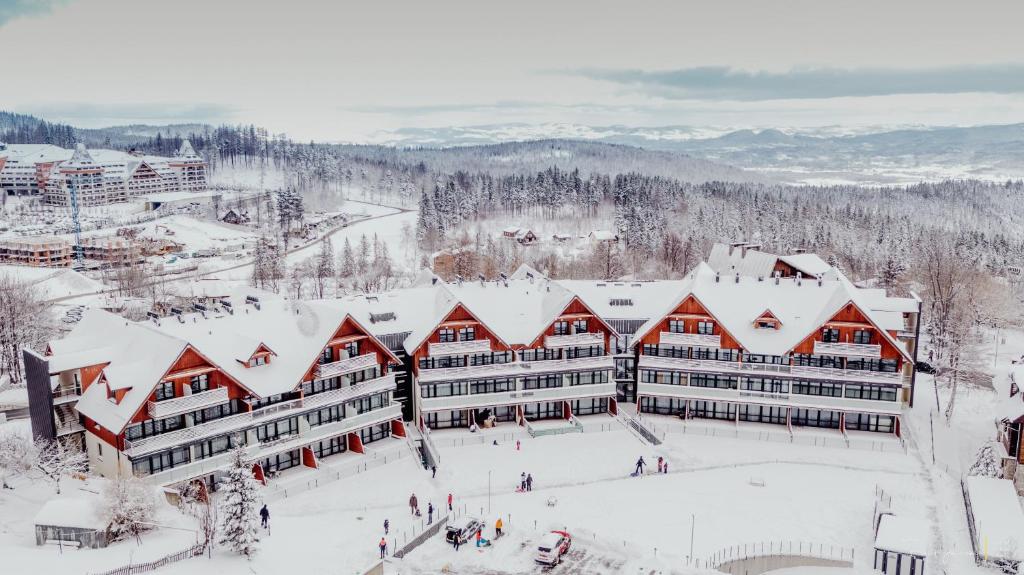 Apartament Malinowy Zakątek Triventi Mountain Residence v zime